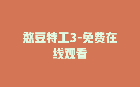 憨豆特工3-免费在线观看