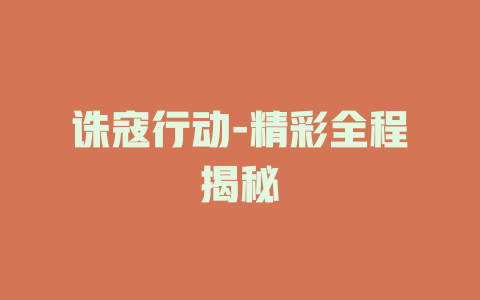 诛寇行动-精彩全程揭秘