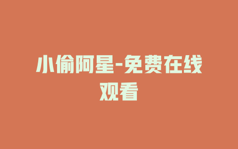 小偷阿星-免费在线观看