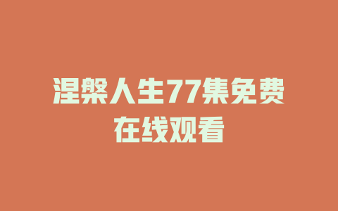 涅槃人生77集免费在线观看