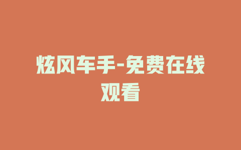 炫风车手-免费在线观看