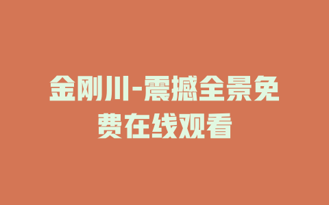 金刚川-震撼全景免费在线观看