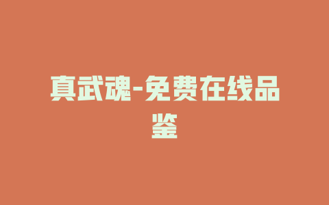 真武魂-免费在线品鉴