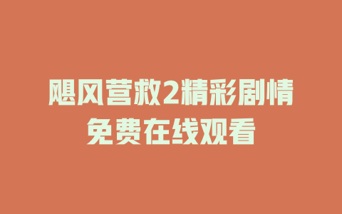 飓风营救2精彩剧情免费在线观看