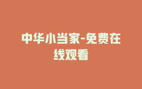 中华小当家-免费在线观看