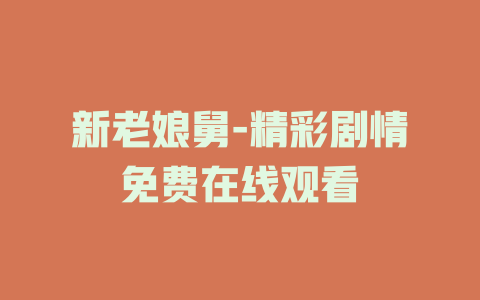 新老娘舅-精彩剧情免费在线观看
