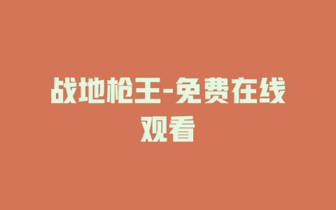 战地枪王-免费在线观看