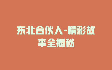 东北合伙人-精彩故事全揭秘