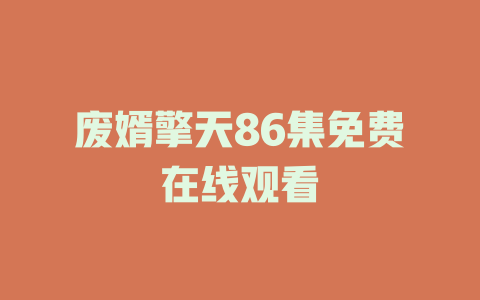 废婿擎天86集免费在线观看