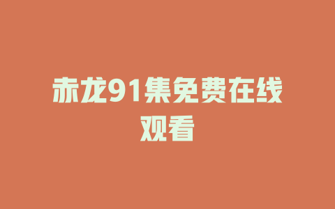 赤龙91集免费在线观看
