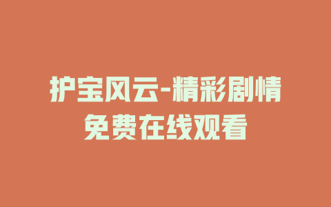 护宝风云-精彩剧情免费在线观看