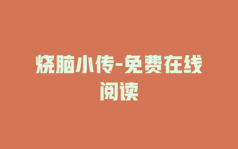 烧脑小传-免费在线阅读