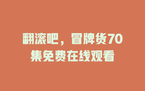 翻滚吧，冒牌货70集免费在线观看