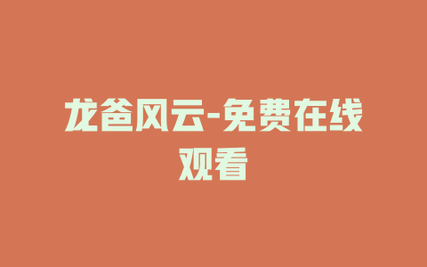 龙爸风云-免费在线观看