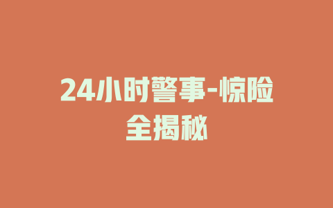 24小时警事-惊险全揭秘