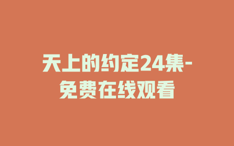 天上的约定24集-免费在线观看