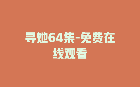 寻她64集-免费在线观看