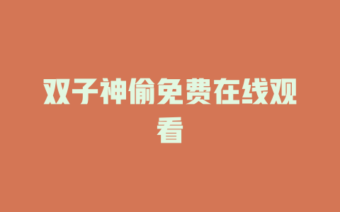 双子神偷免费在线观看