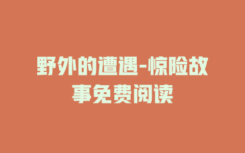 野外的遭遇-惊险故事免费阅读