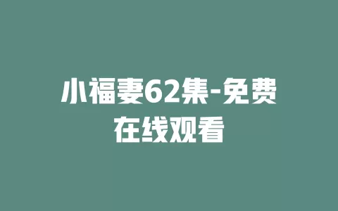 小福妻62集-免费在线观看