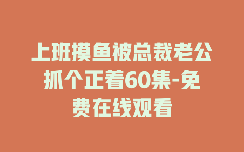 上班摸鱼被总裁老公抓个正着60集-免费在线观看