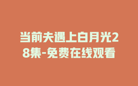 当前夫遇上白月光28集-免费在线观看