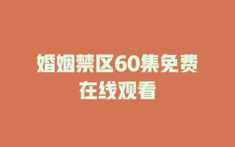 婚姻禁区60集免费在线观看