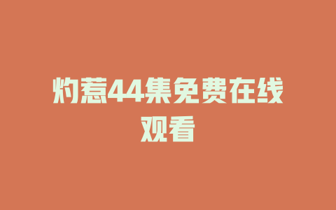 灼惹44集免费在线观看