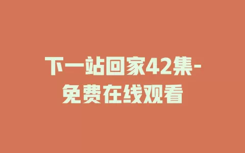 下一站回家42集-免费在线观看