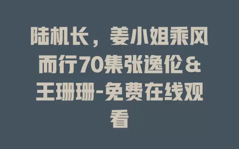 陆机长，姜小姐乘风而行70集张逸伦＆王珊珊-免费在线观看