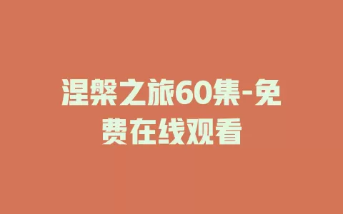 涅槃之旅60集-免费在线观看