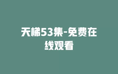 天梯53集-免费在线观看
