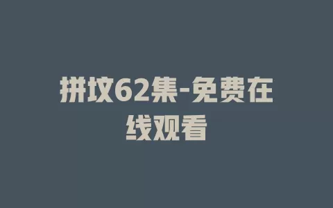 拼坟62集-免费在线观看