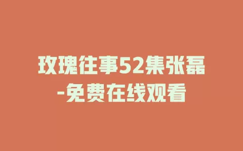 玫瑰往事52集张磊-免费在线观看