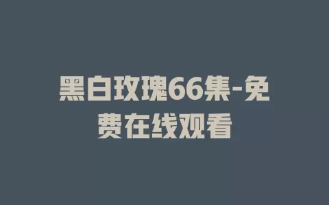 黑白玫瑰66集-免费在线观看